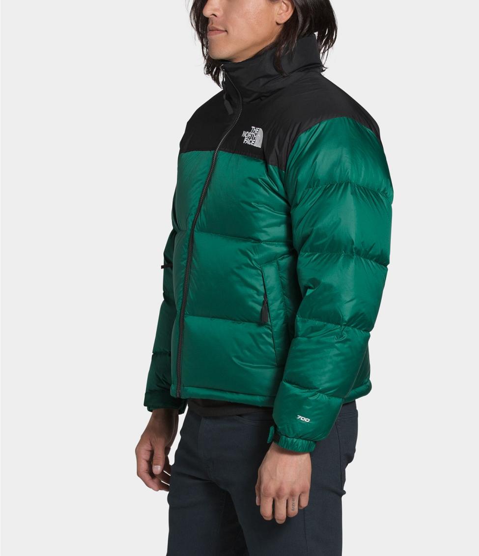 north face green puffer jacket