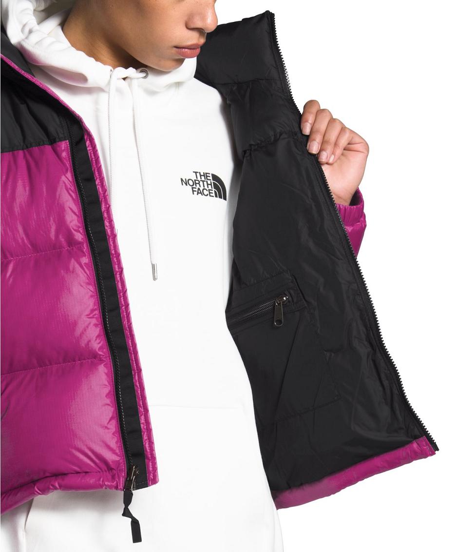 The North Face Womens Nuptse Puffer Jacket Outlet Store 1996 Jackets Purple