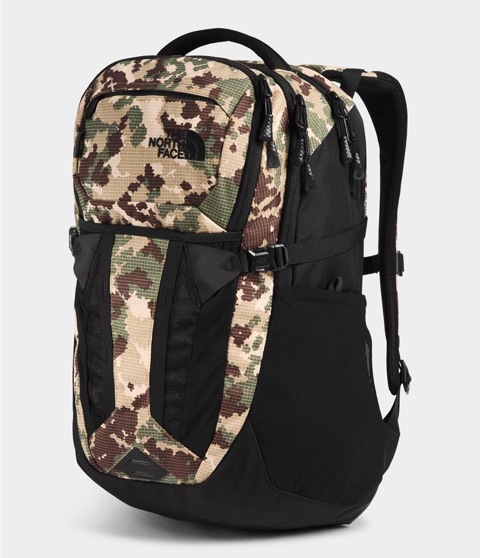 The North Face Mens Backpacks Discount Recon Accessories Green Black