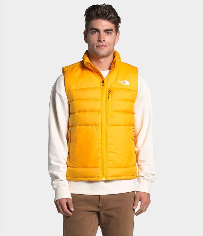 north face gold puffer jacket